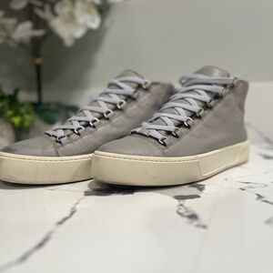 Gray High-Top Sneakers